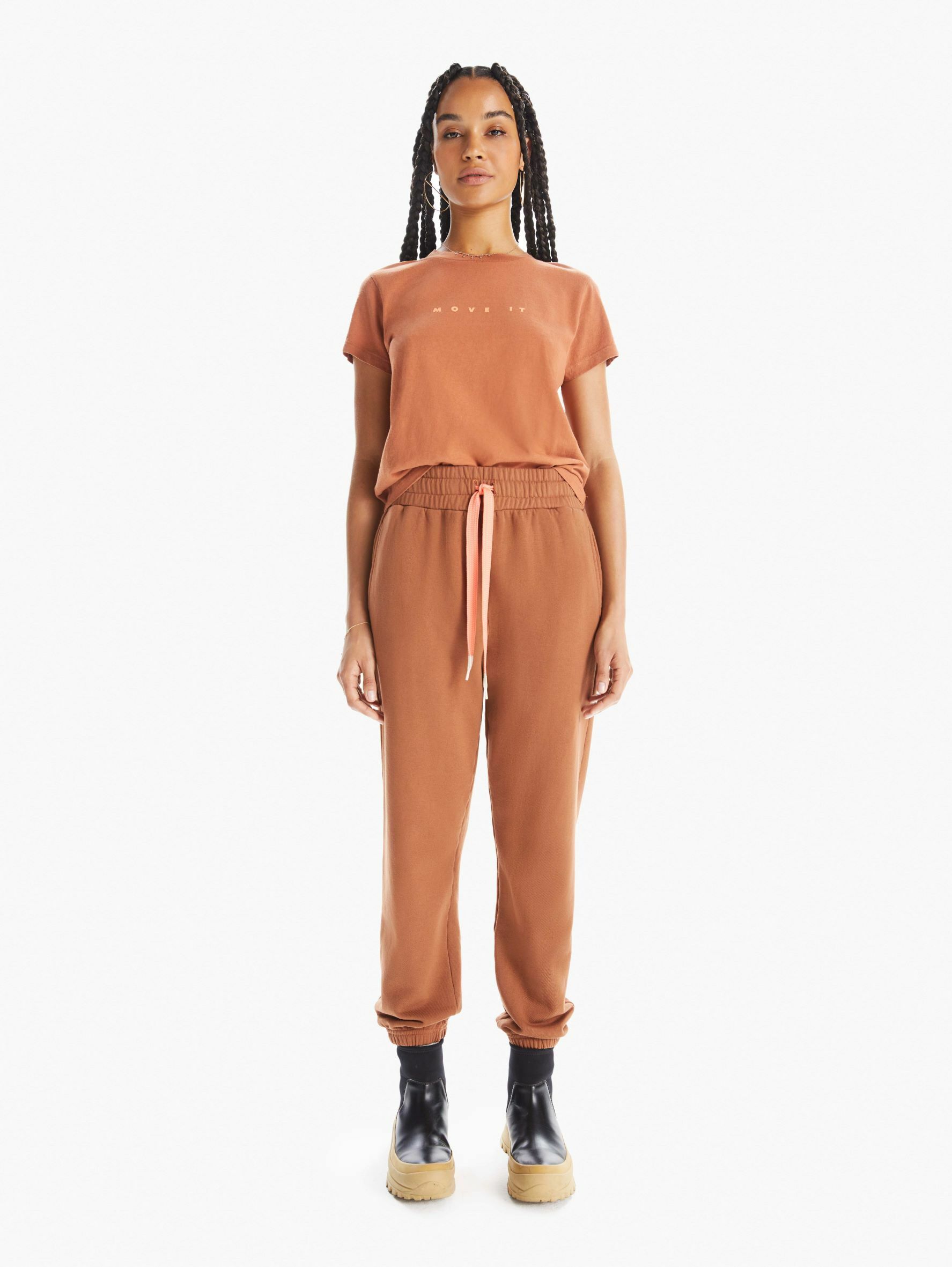 Bender Ankle - Sunburn 焦糖棕縮口棉褲