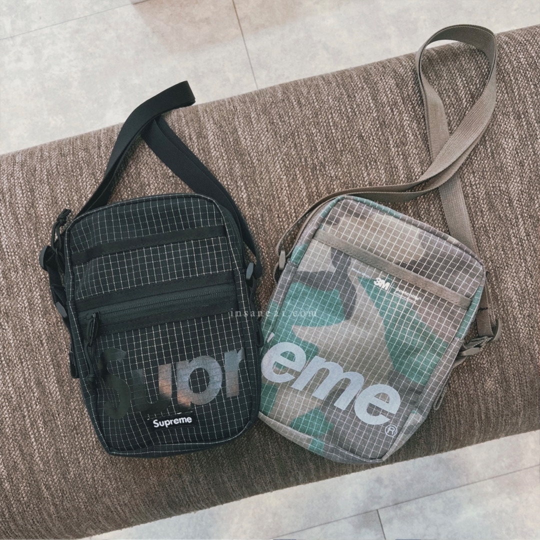 SUPREME SHOULDER BAG 網格 反光 側背包 共四色