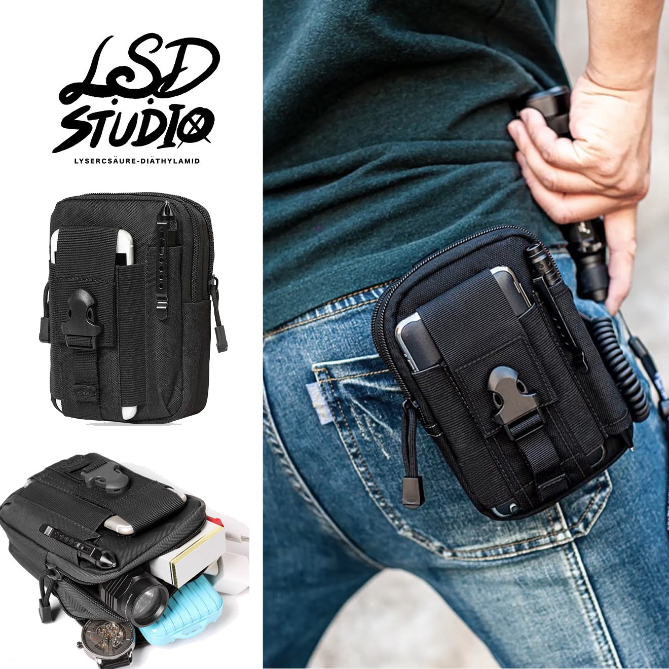 【BGYF10】戰術雙層手機收納擴充工具包