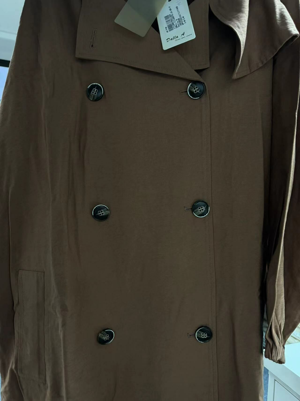 Dalla A 楓葉式薄身長褸  -T