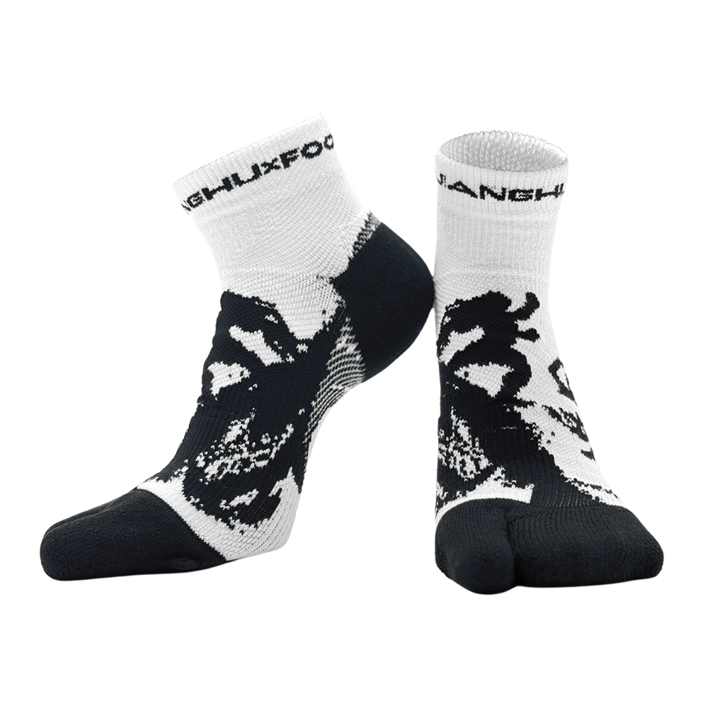 江湖跑堂XFOOTLAND 短筒二趾跑襪 | 追日（二雙入）