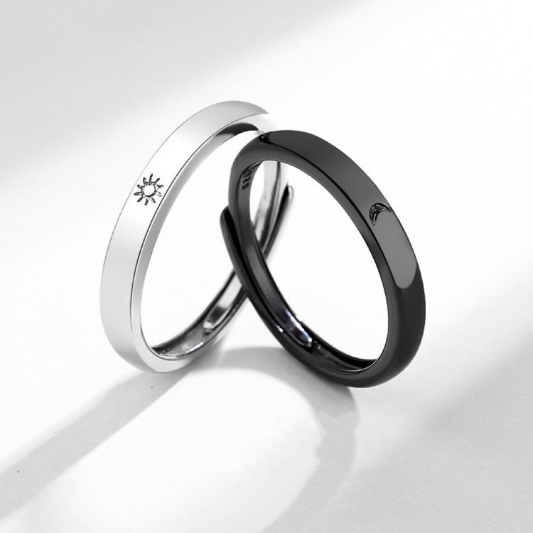 日月🌙之戀 情侶戒指💍 免費刻字✒️