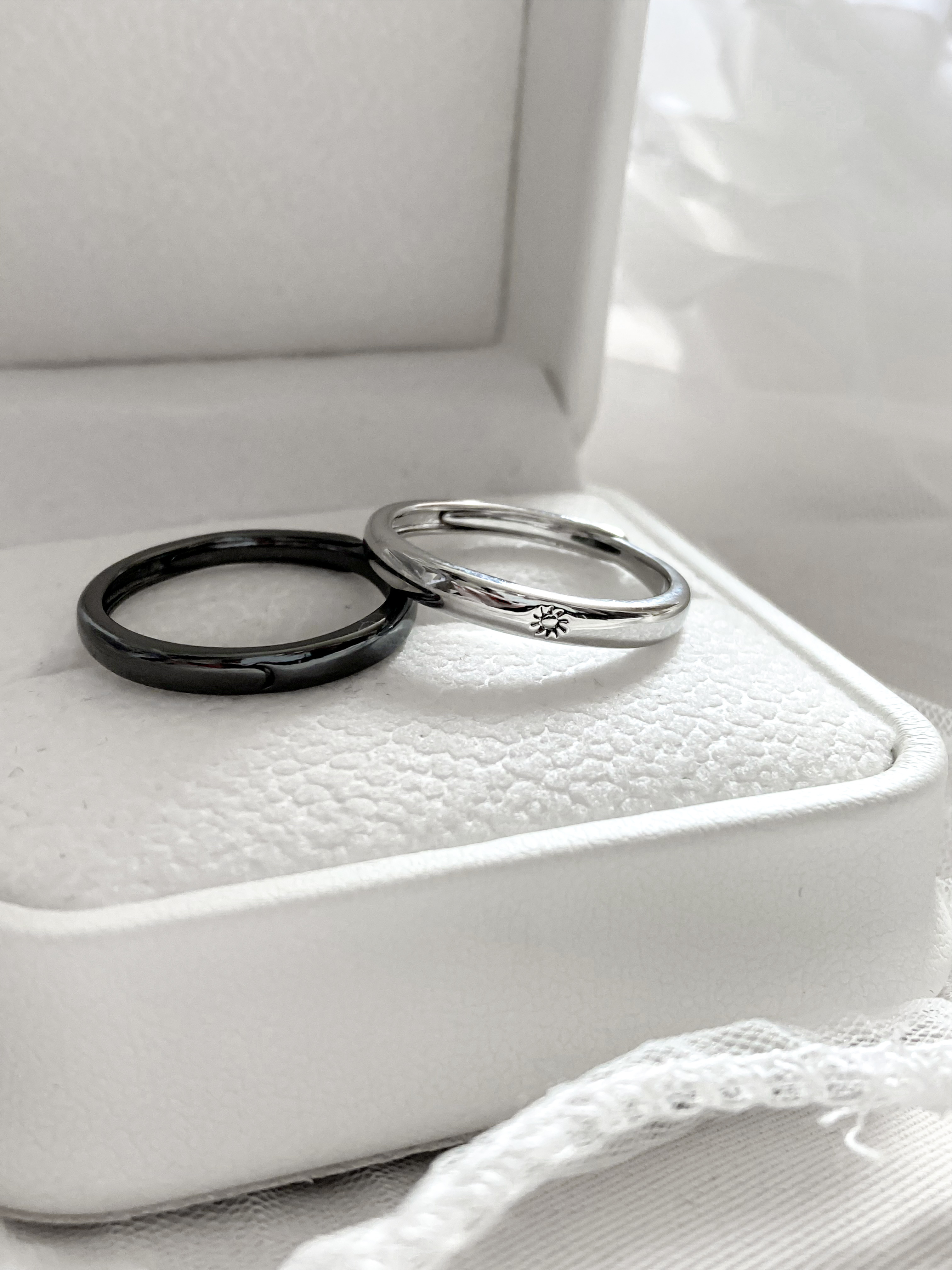 日月🌙之戀 情侶戒指💍 免費刻字✒️