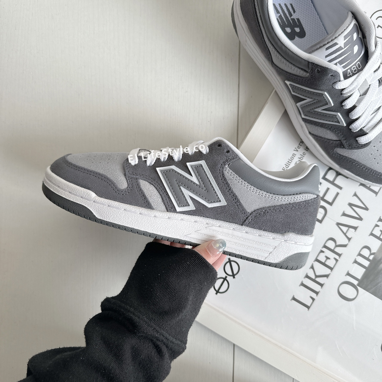 NEW BALANCE 480 NB 深灰 麂皮 男女鞋 BB480LEC / 現貨