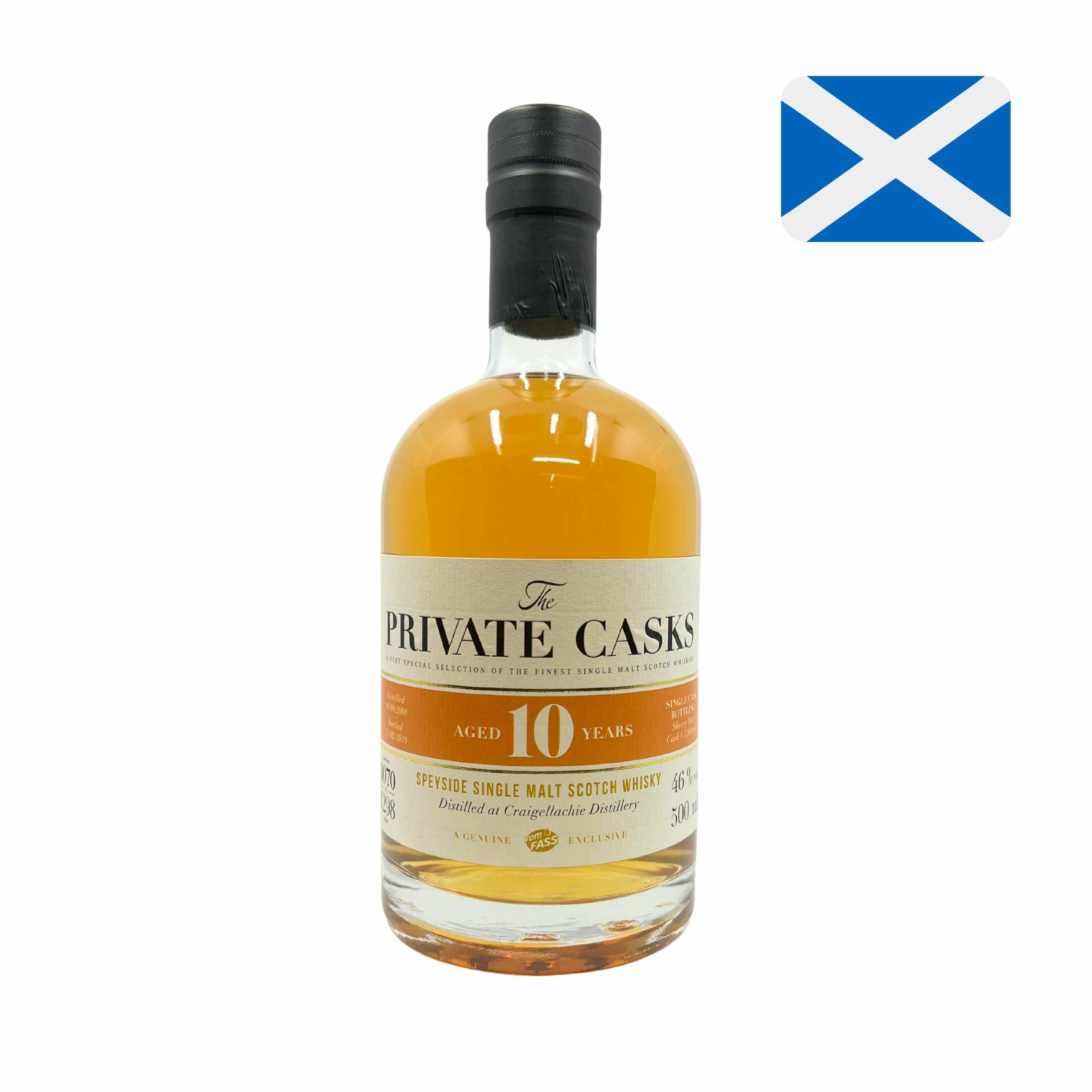 Craigellachie Distillery, 10 Years, Speyside Single Malt Scotch Whisky, 46% Vol.