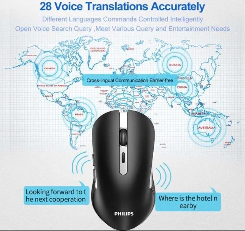 Philips飛利浦SPK7525AI智能語音無線滑鼠