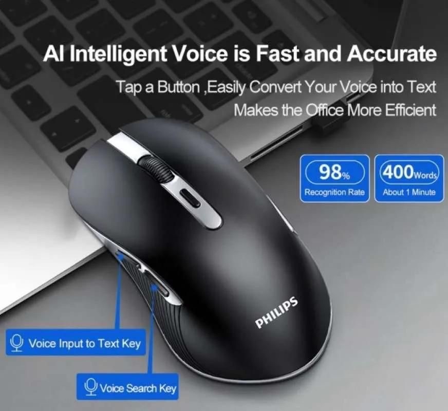 Philips飛利浦SPK7525AI智能語音無線滑鼠