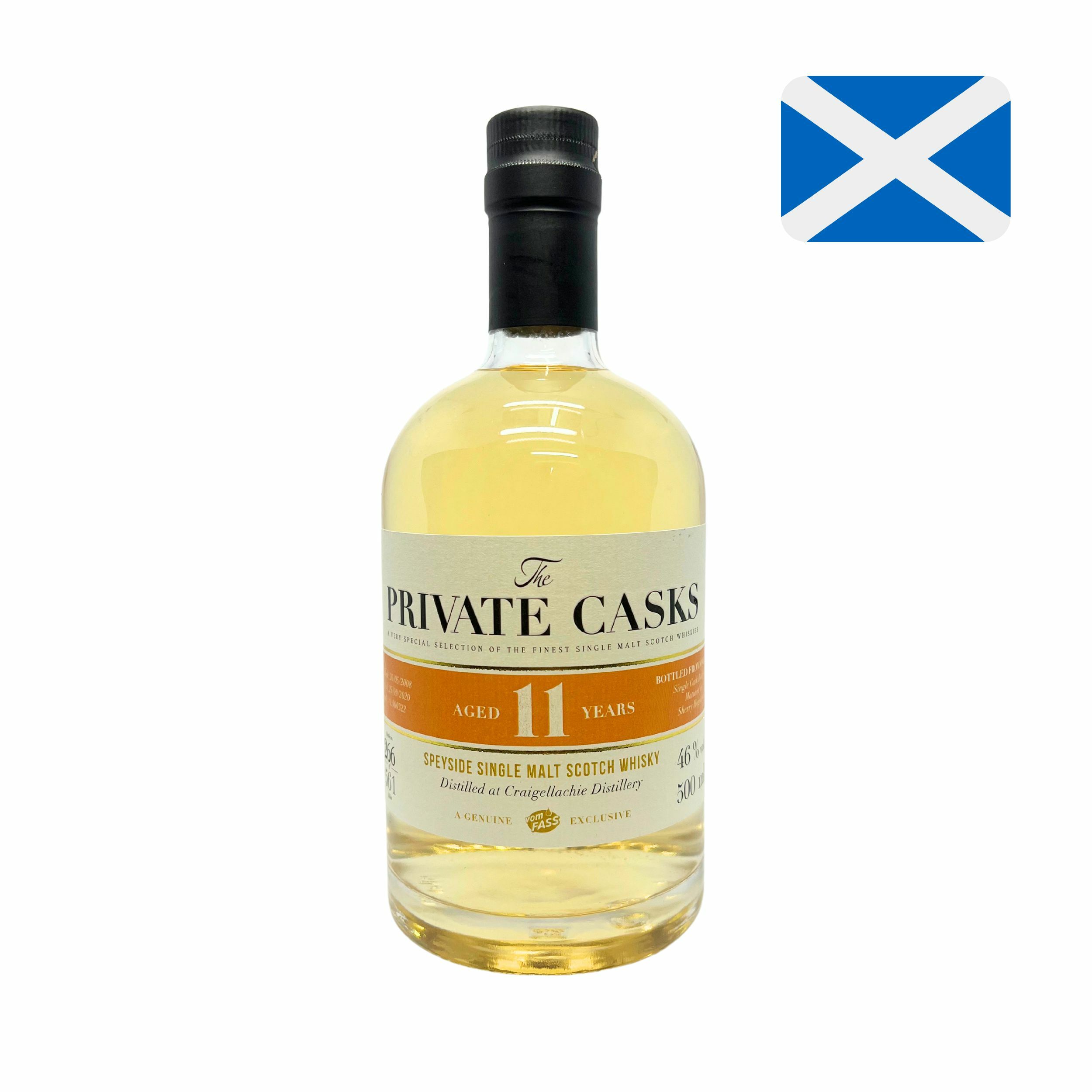 Craigellachie Distillery, 11 Years, Speyside Single Malt Scotch Whisky, 46% Vol.