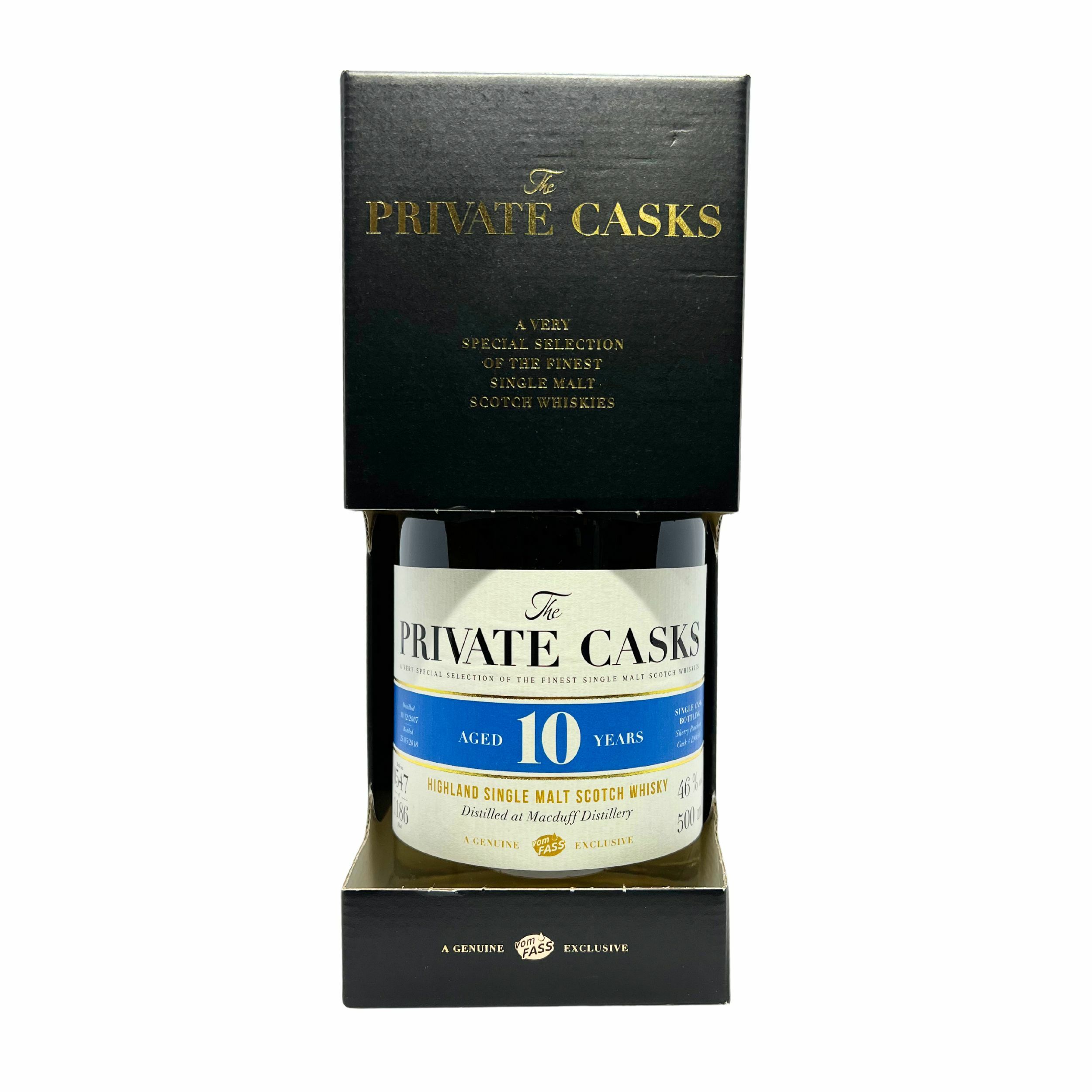 Macduff Distillery, 10 Years, Highland Single Malt Scotch Whisky, 46% Vol.