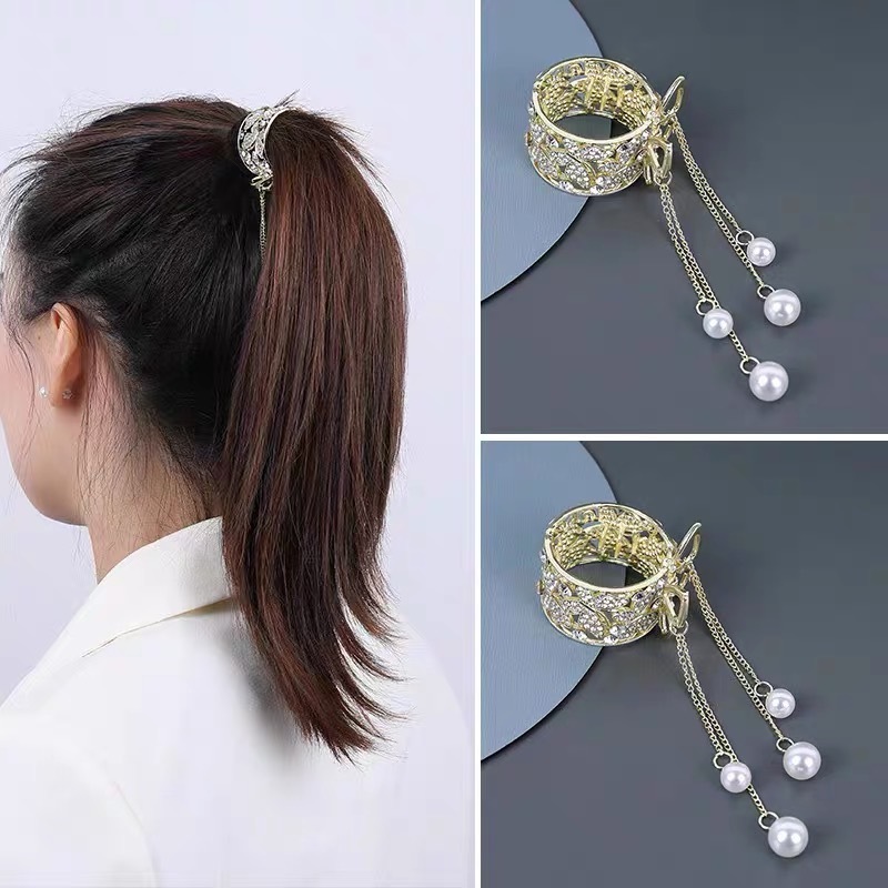 Luxury Diamond Butterfly Ponytail Hair Claw