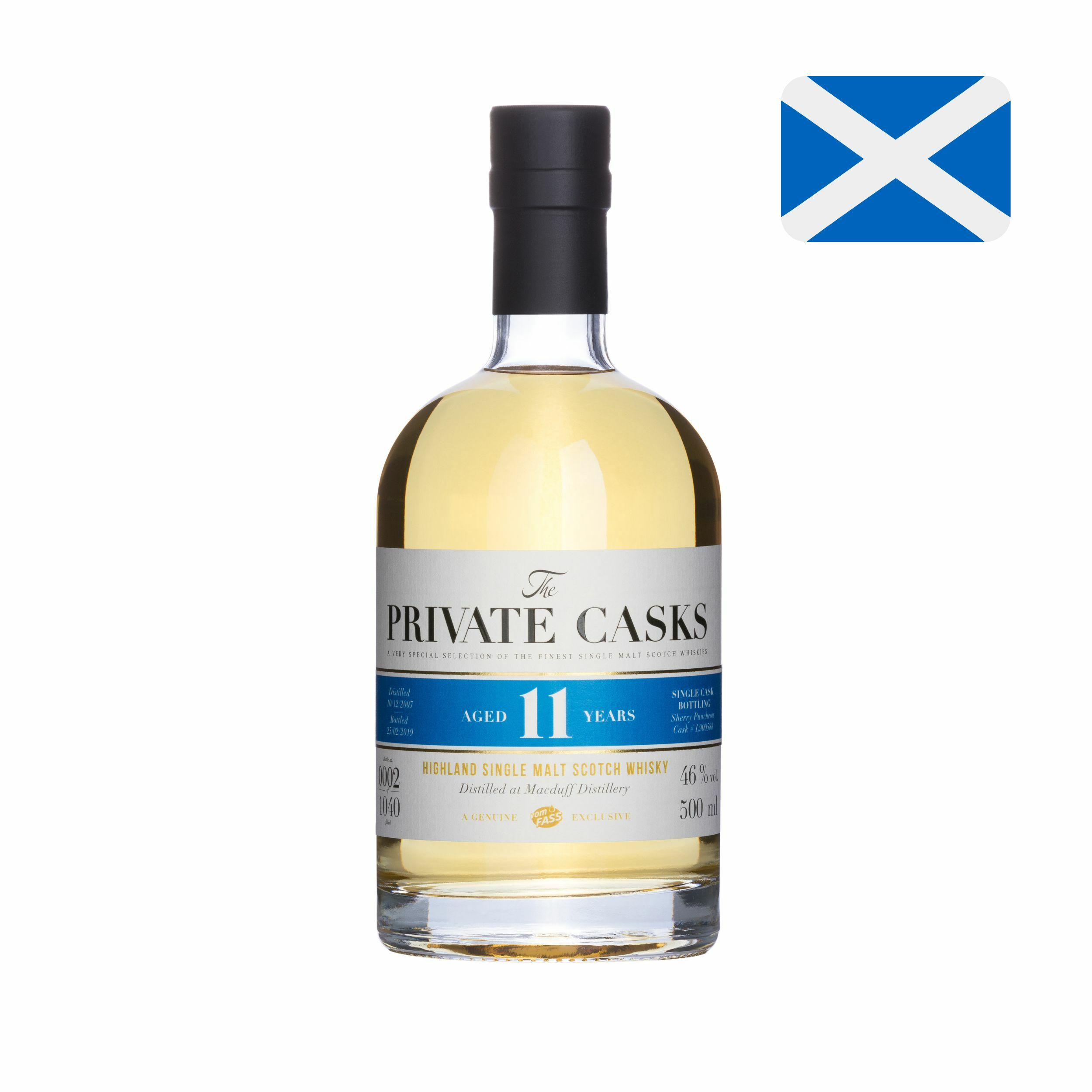 Macduff Distillery, 11 Years, Highland Single Malt Scotch Whisky, 46% Vol.