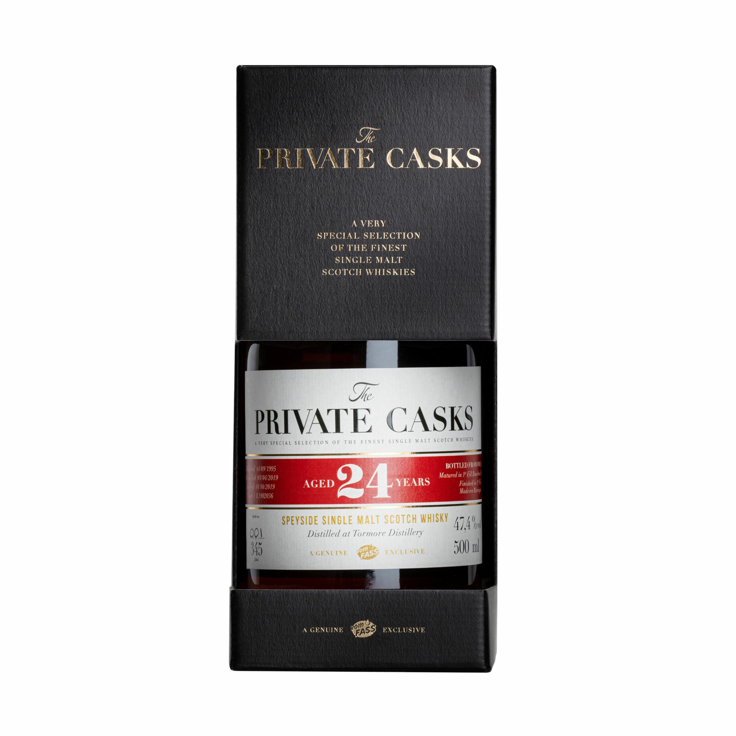 Tormore Distillery, 24 Years, Speyside Single Malt Scotch Whisky, 47.4% Vol.