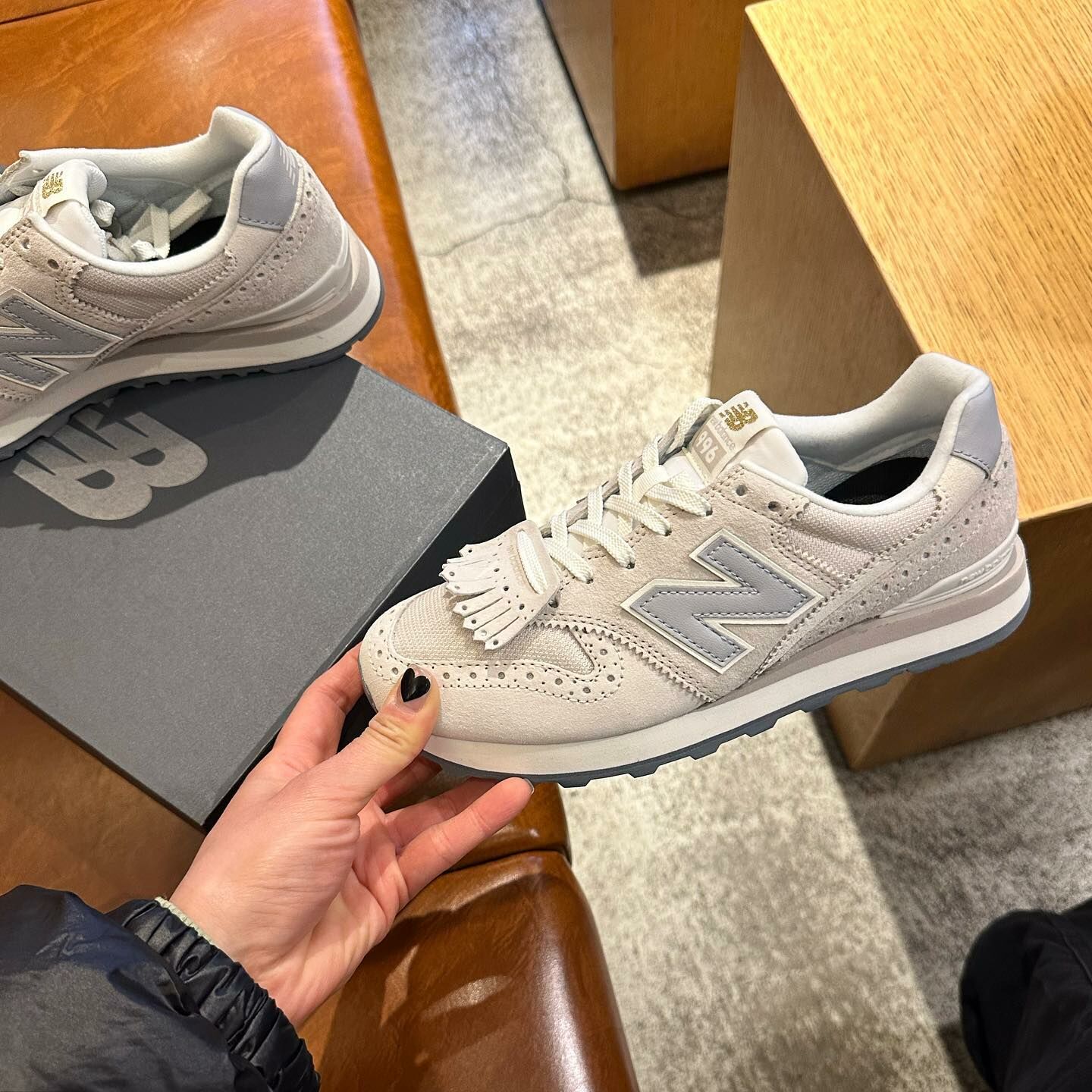 New Balance 996 日本限定 流蘇小雕花 奶油白 復古灰 休閒鞋  WL996TT2