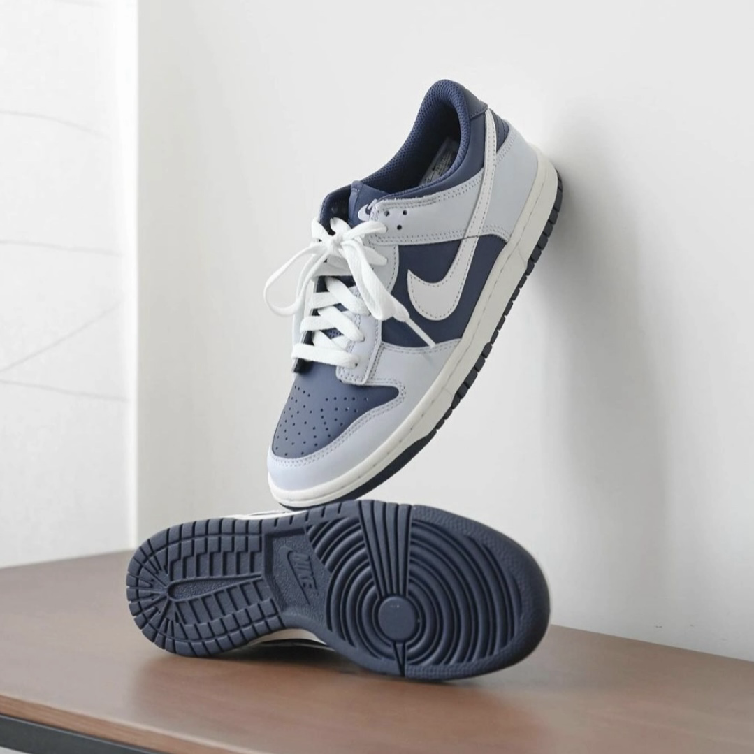 Nike Dunk Low "Football Grey Navy" (GS) 反轉藍白 海軍藍 紐約平替