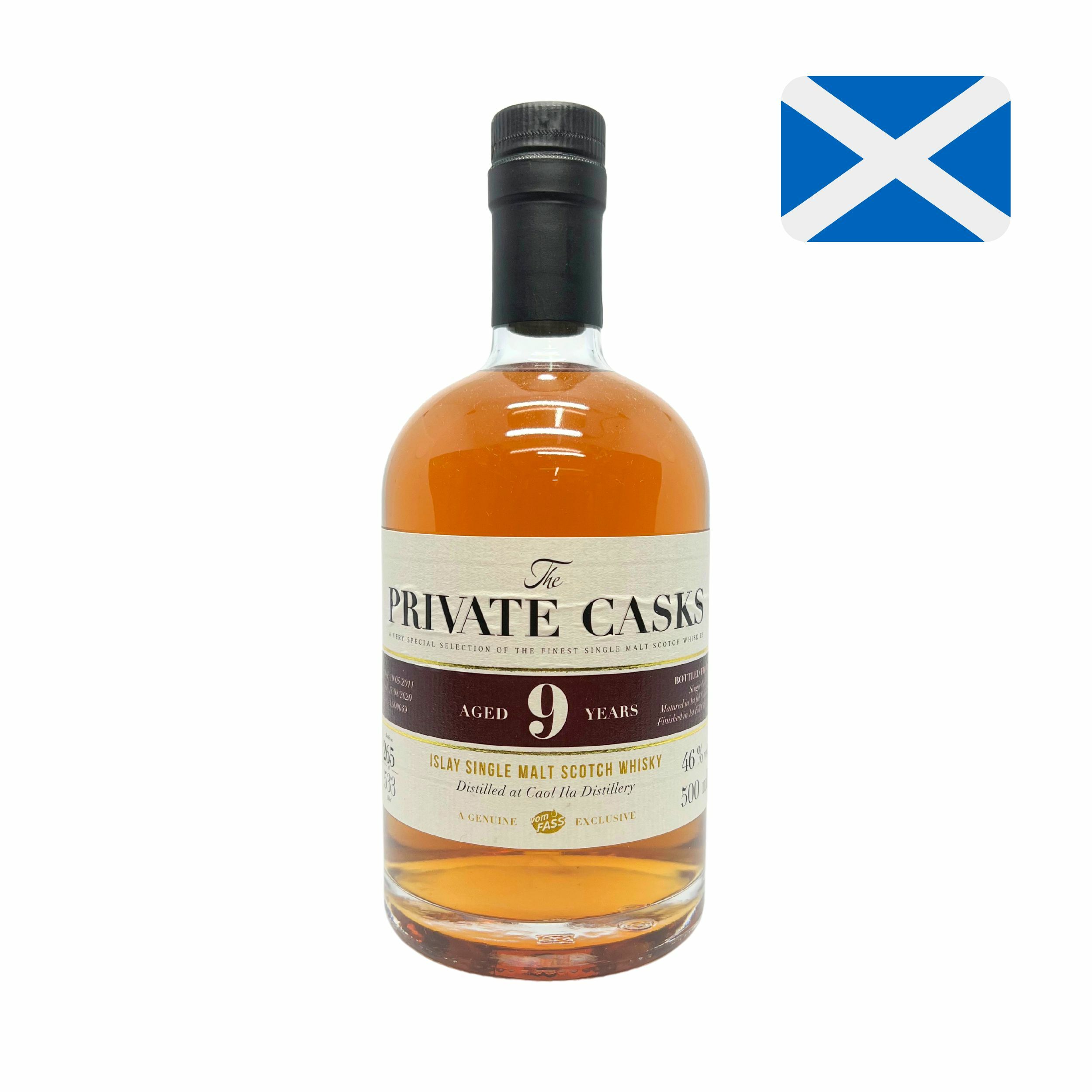 Caol Ila Distillery, 9 Years, Islay Single Malt Scotch Whisky, 46% Vol.