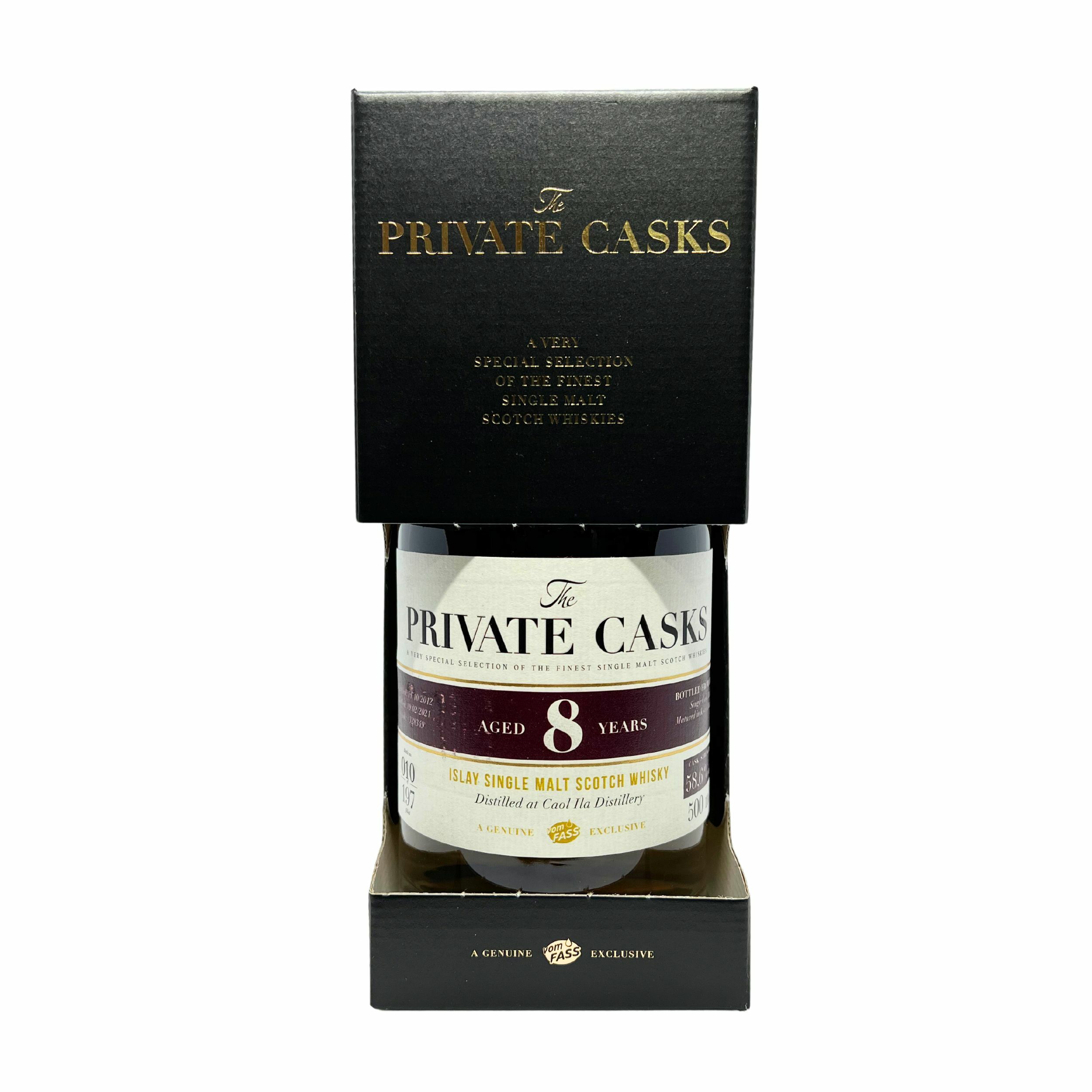 Caol Ila Distillery, 8 Years, Islay Single Malt Scotch Whisky, 58.6% Vol. Cask Strength