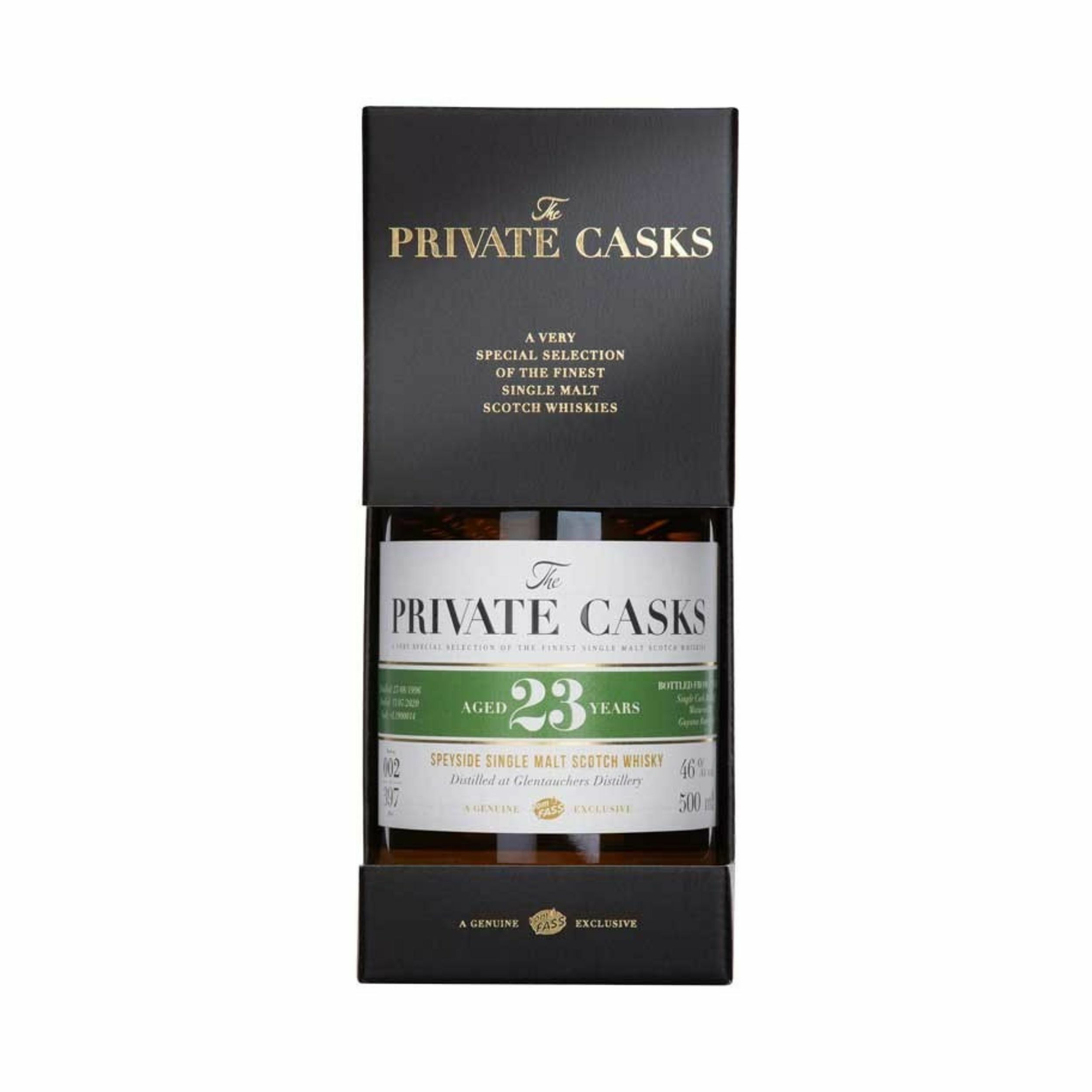 Glentauchers Distillery, 23 Years, Speyside Single Malt Scotch Whisky, 46% Vol.