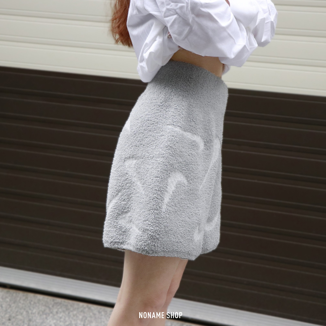 NIKE NSW PHOENIX COZY 針織 短褲 灰色 (女款)