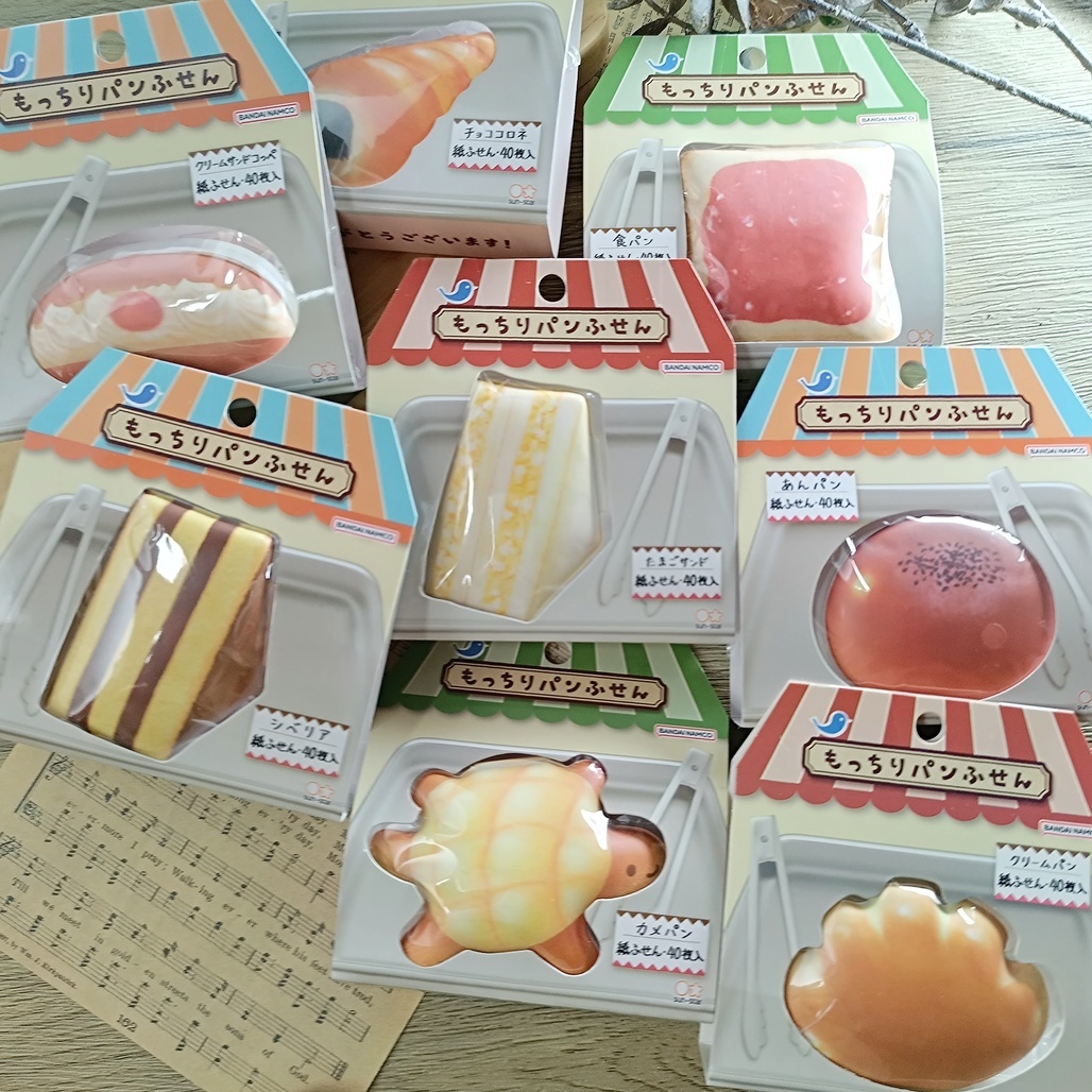 日本sun-star．麵包造型便利貼 便條紙 memo 共八款