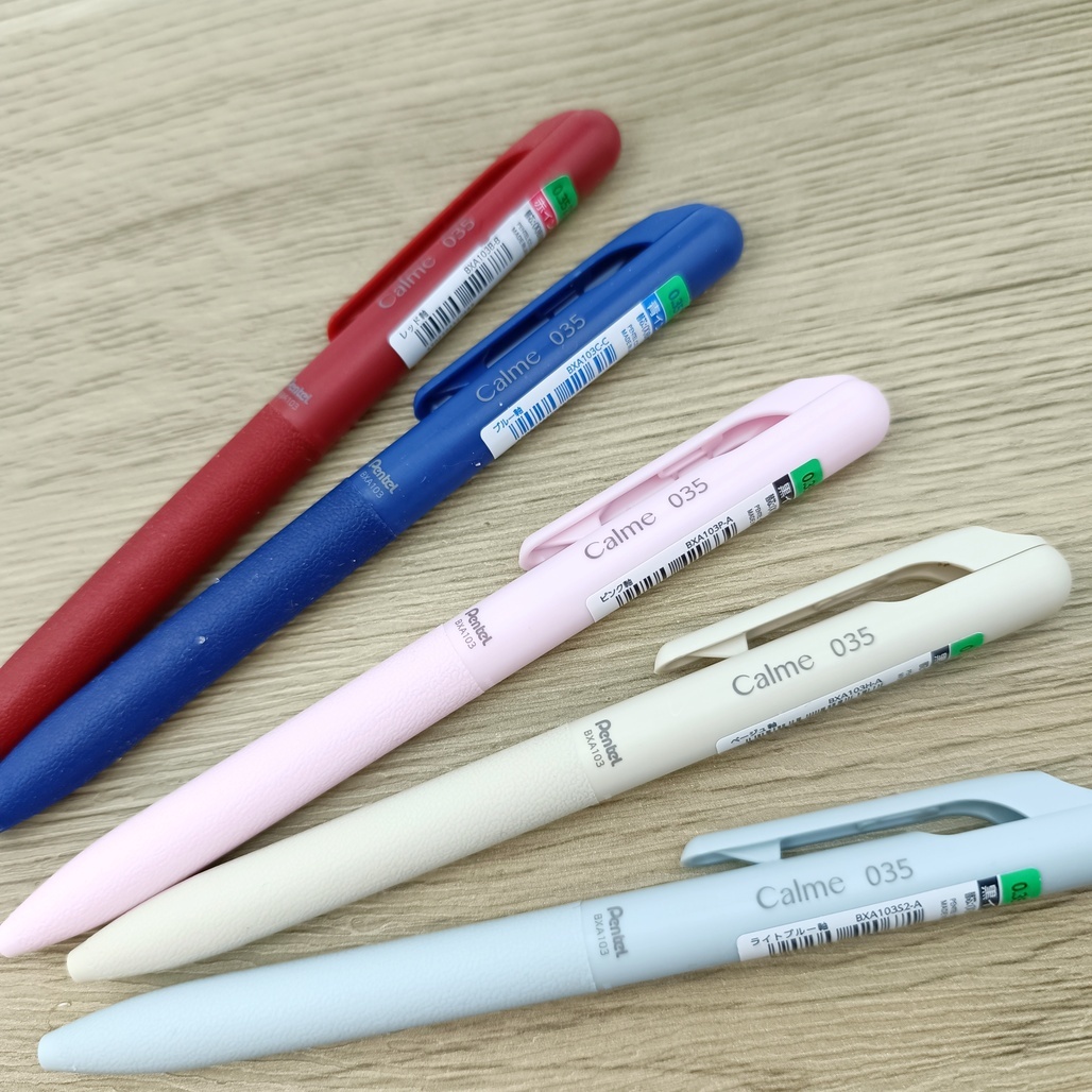 日本Pentel 飛龍 Calme靜暮輕油性筆 0.35mm 單色筆