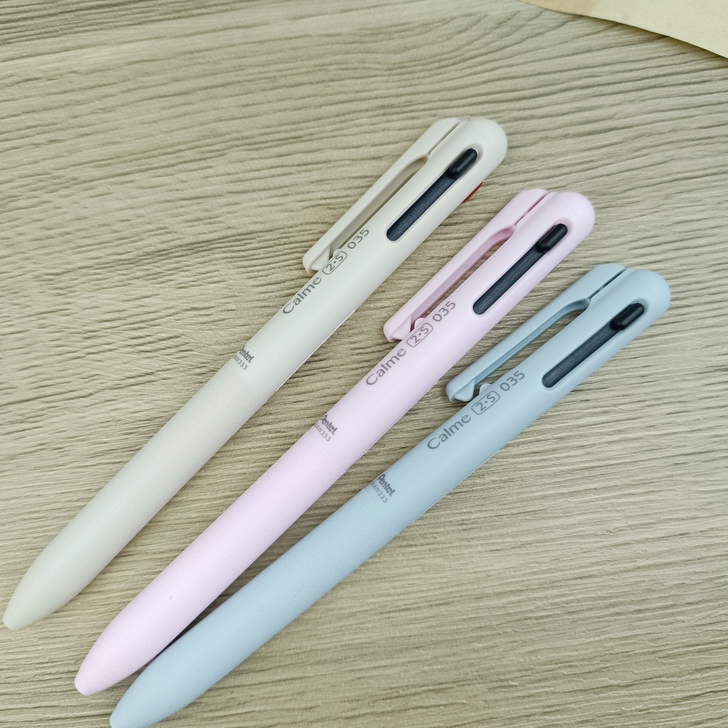日本Pentel 飛龍 Calme靜暮輕油性筆 2+S多機能原子筆 0.35mm 2024限定色