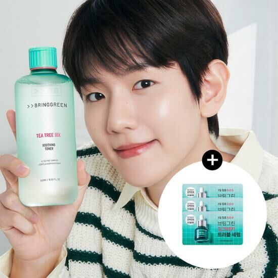 Bring Green Tea Tree CICA Soothing Toner 500ml [Olive Young Planning Set]