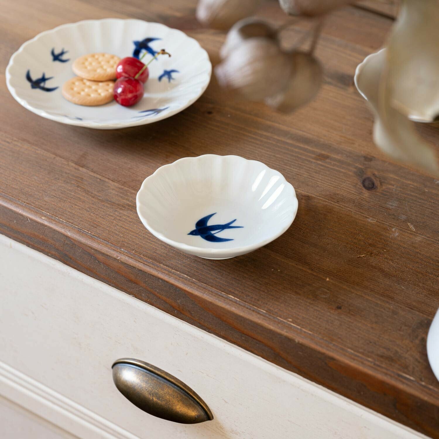 燕子 10cm 陶瓷小盤子｜日本美濃燒