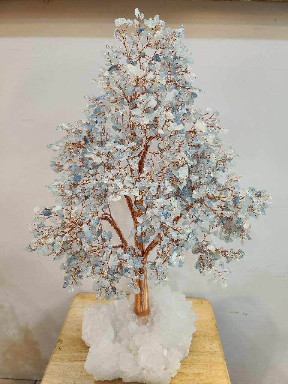 [S] CRYSTAL CHATEAU XL WHITE DRUSE CRYSTAL TREE, AQUAMARINE (PRE-ORDER ...