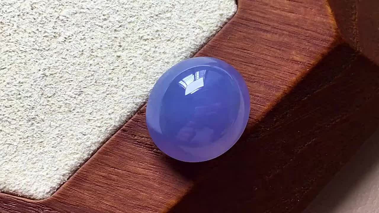 227520 翡翠高冰濃紫蛋面