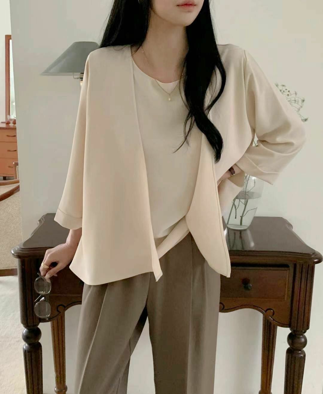 TOP#14309🤎兩件在一起上衣