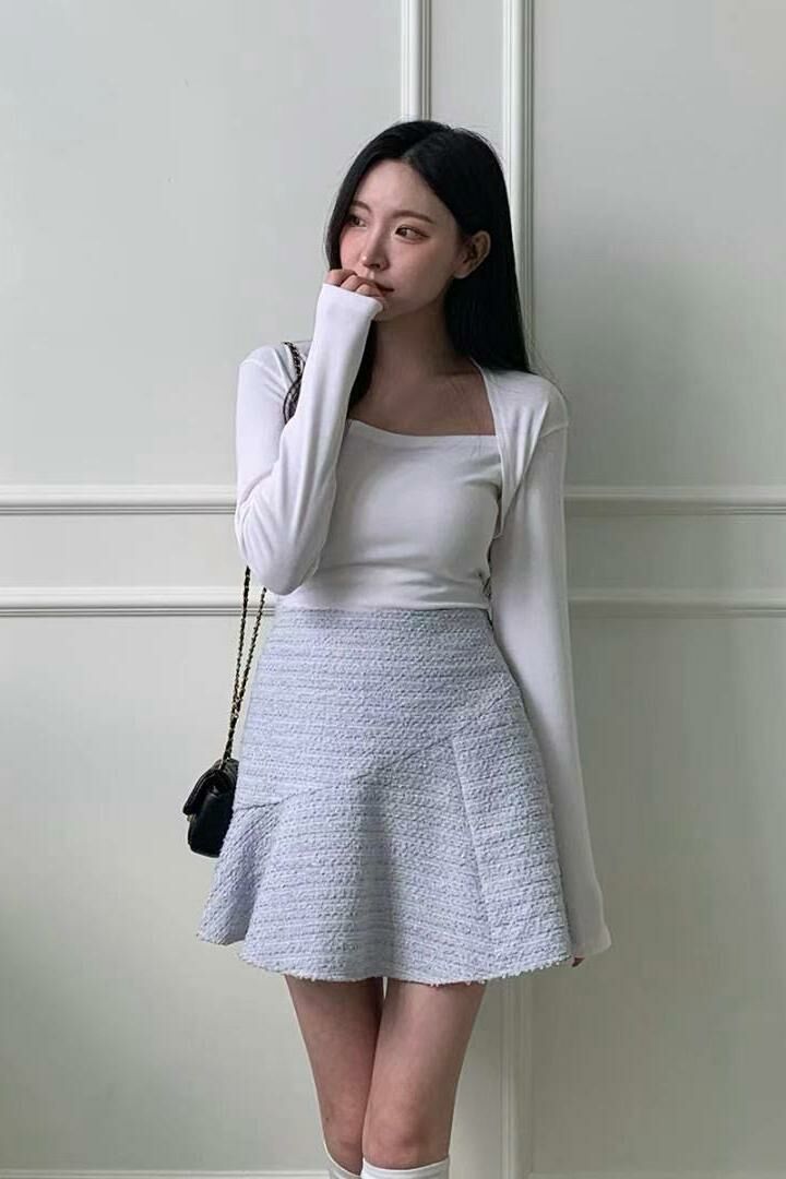 SK#14316🤎擺尾下身裙