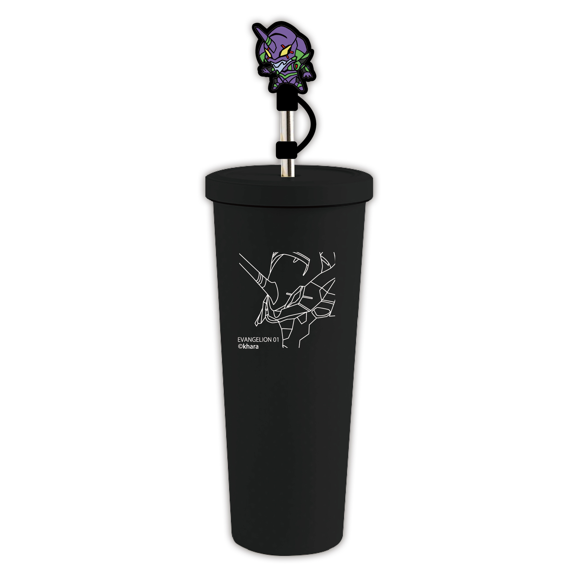 新世紀福音戰士 EVA-不鏽鋼隨行杯750ml+吸管套