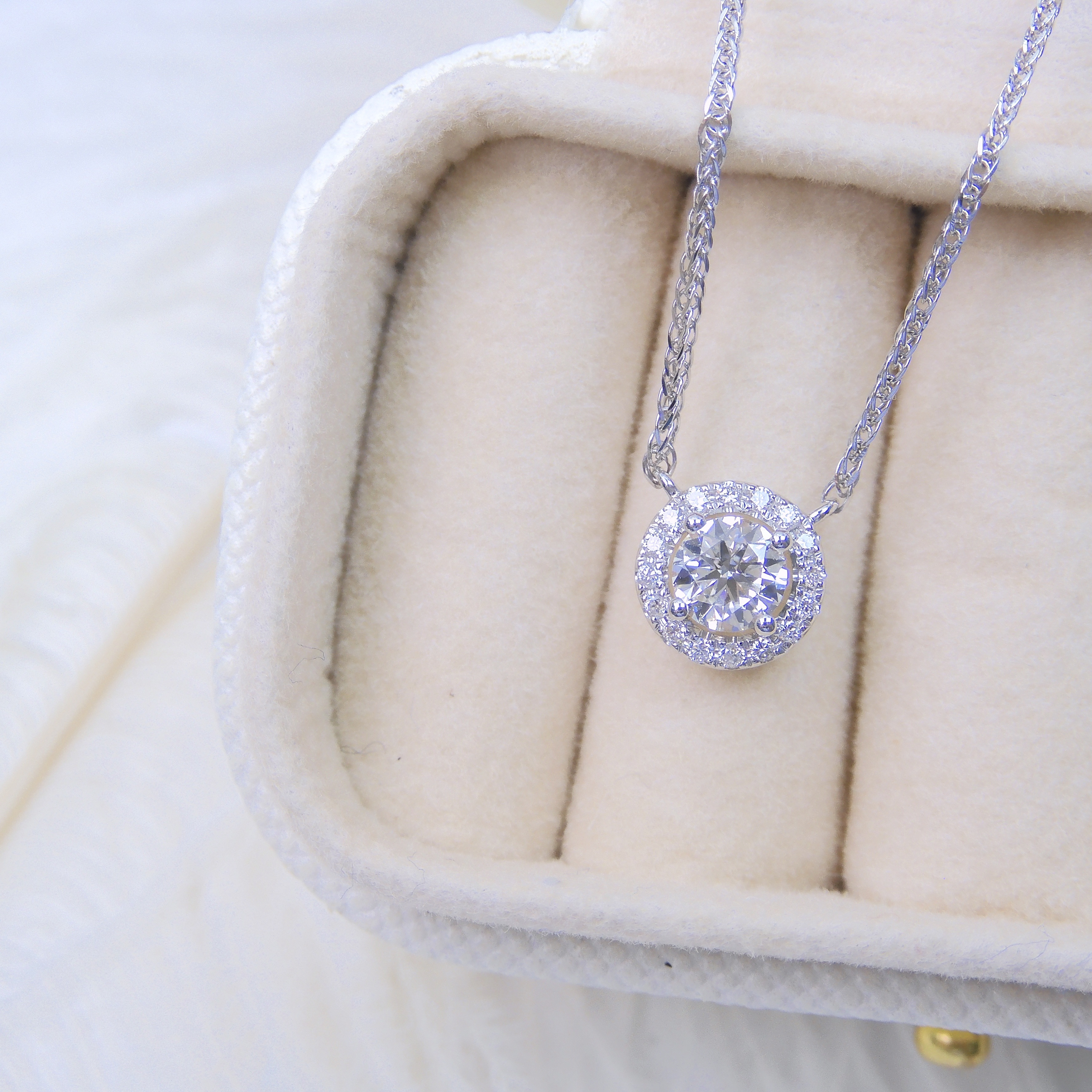 18K金 0.31ct 鑽石項鍊