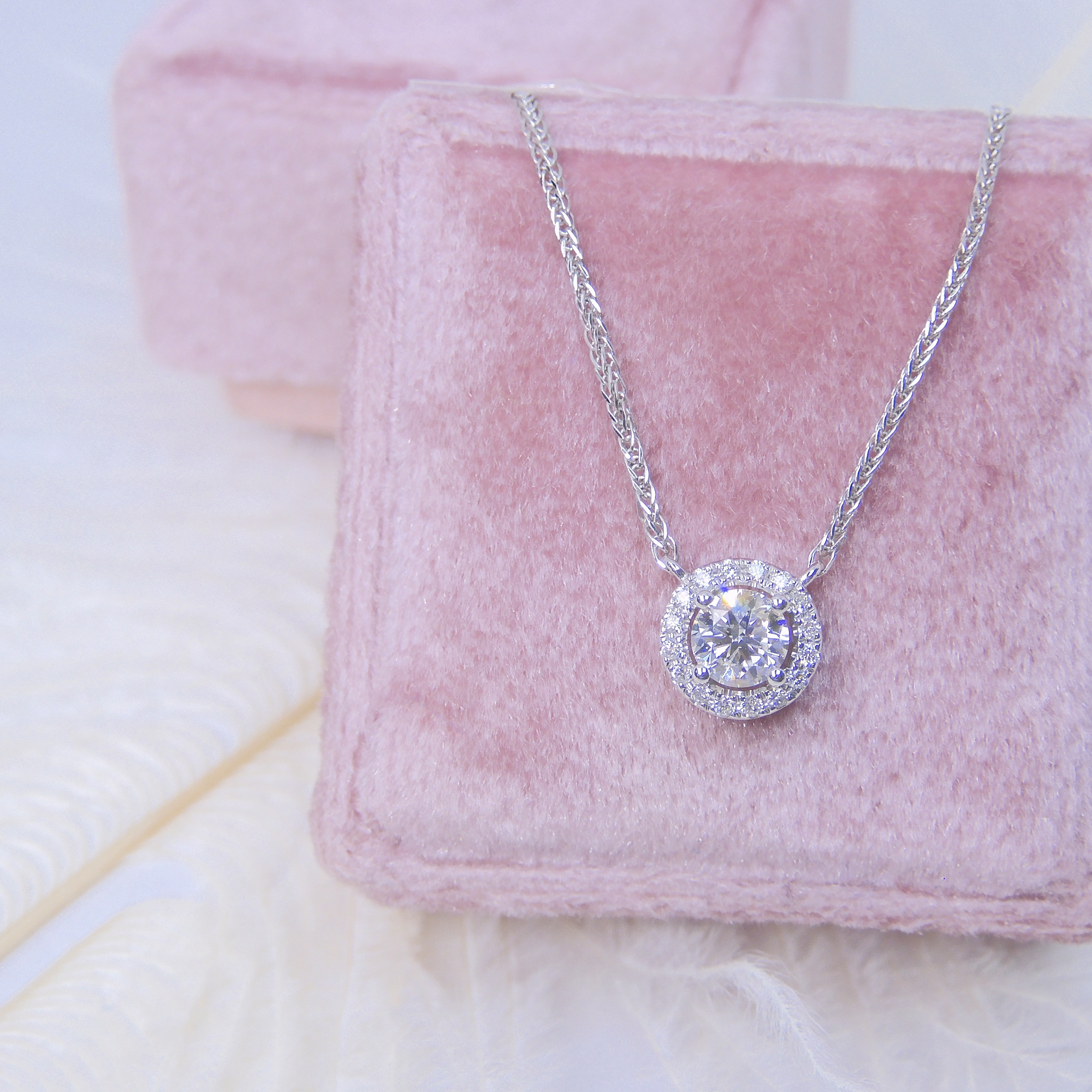 18K金 0.31ct 鑽石項鍊