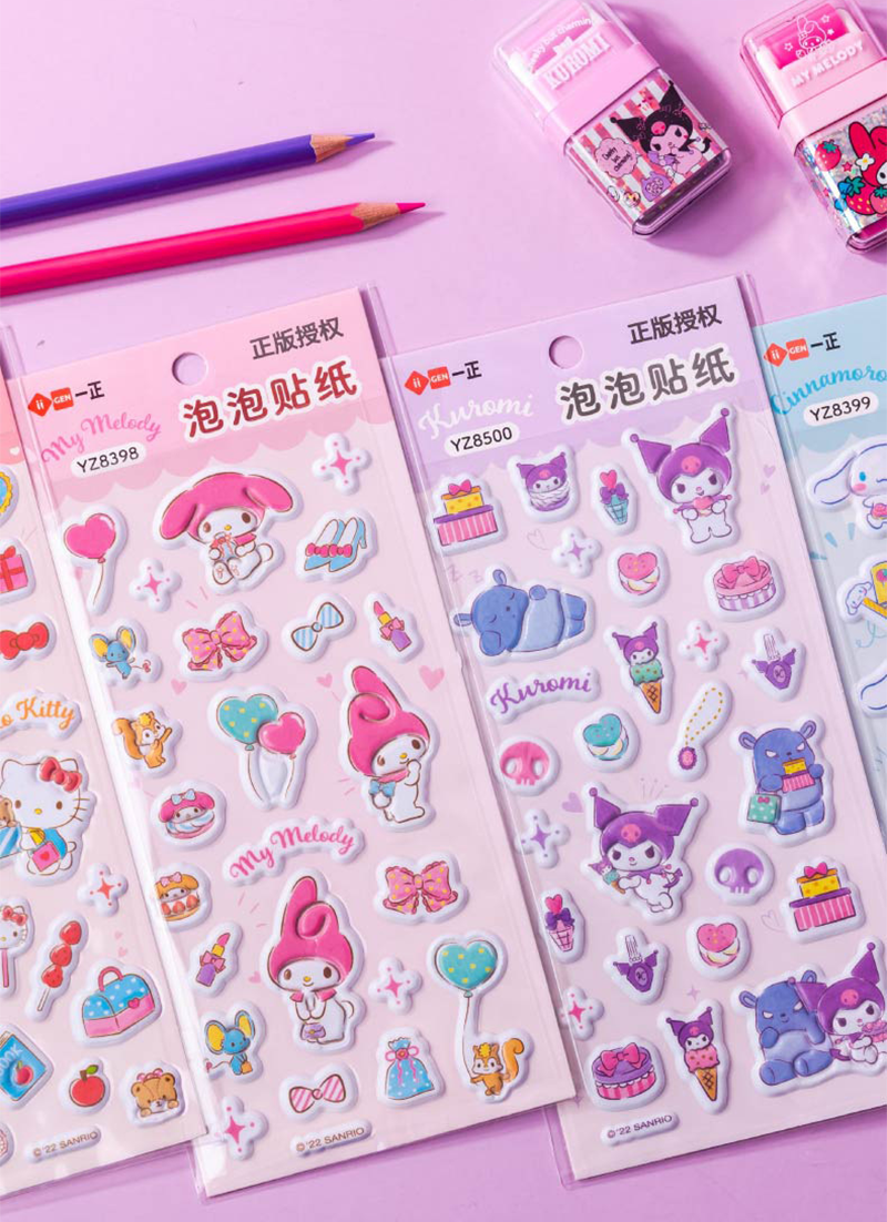 現貨區 一正文具三麗鷗家族形象泡泡貼紙 YZ8399