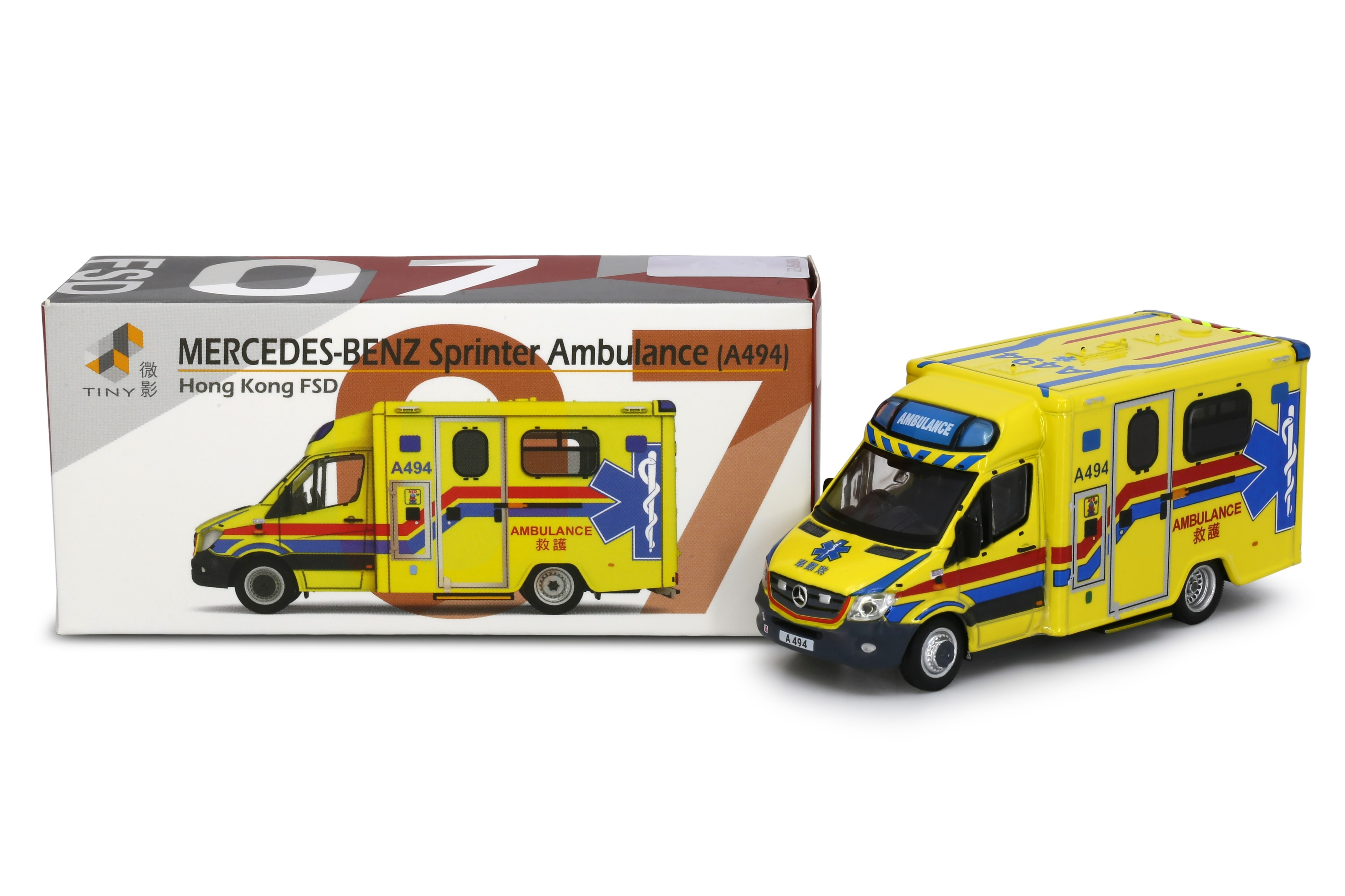Tiny ミニカー 香港消防局災害現場救護ユニット AMBULANCE Tiny ミニカー 香港消防局災害現場救護ユニット AMBULANCE