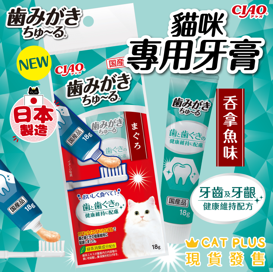 CIAO 貓咪專用牙膏 - 吞拿魚味 18g