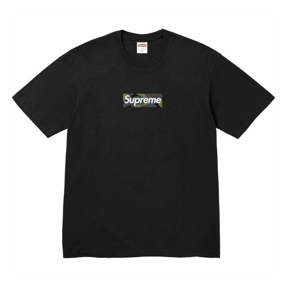 Supreme 23FW Box Logo Tee 短袖 短T 迷彩黑/白 FW23T57