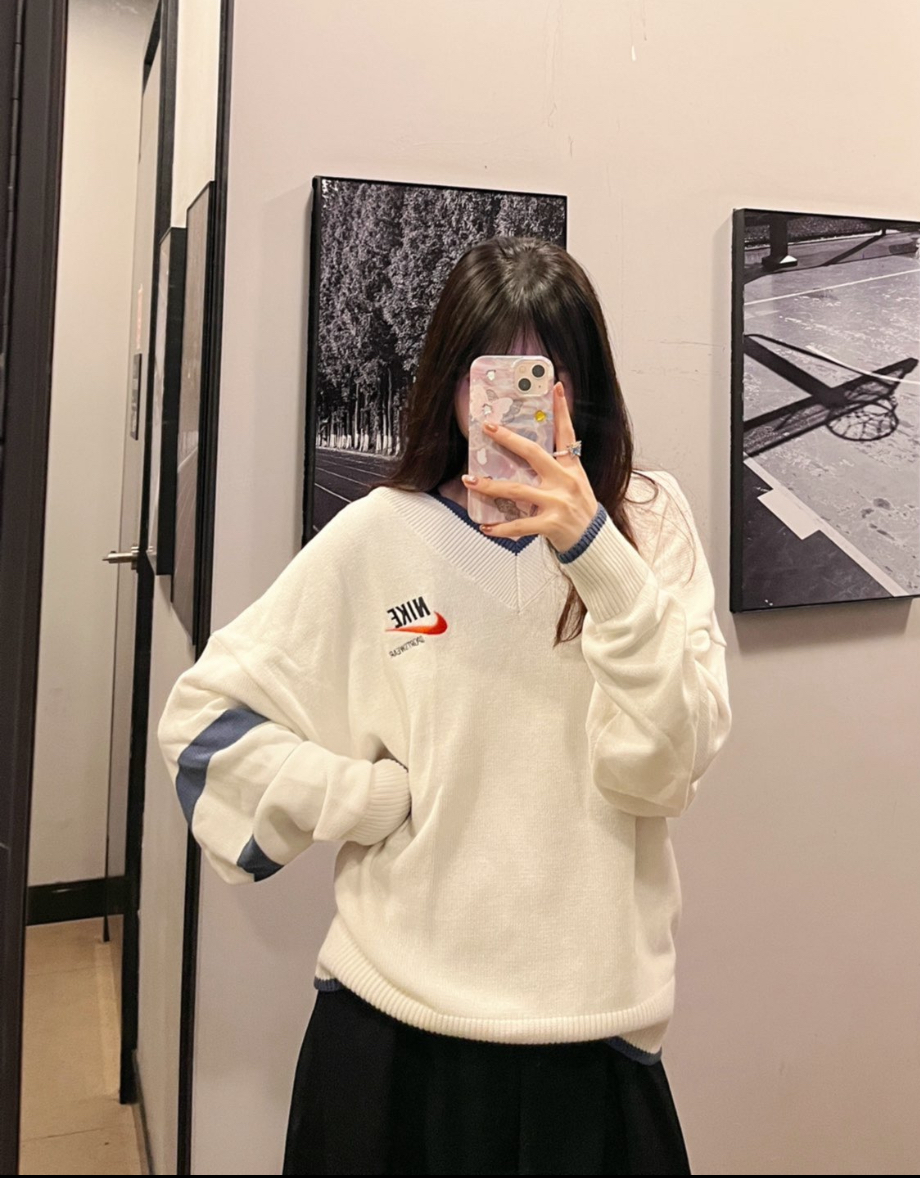 Nike SS23 條紋針織衫 刺繡Logo 男款 DX0009-133/預購