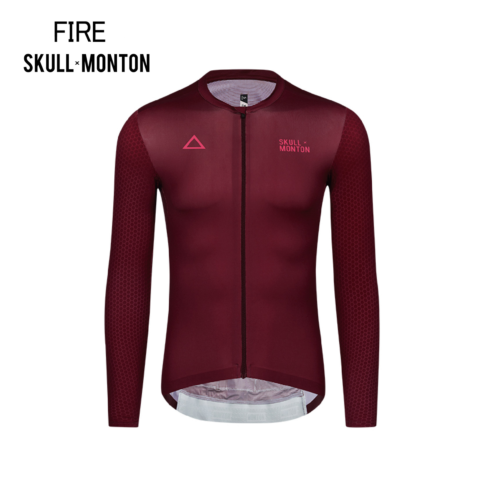 24.FIRE酒紅男款長上衣