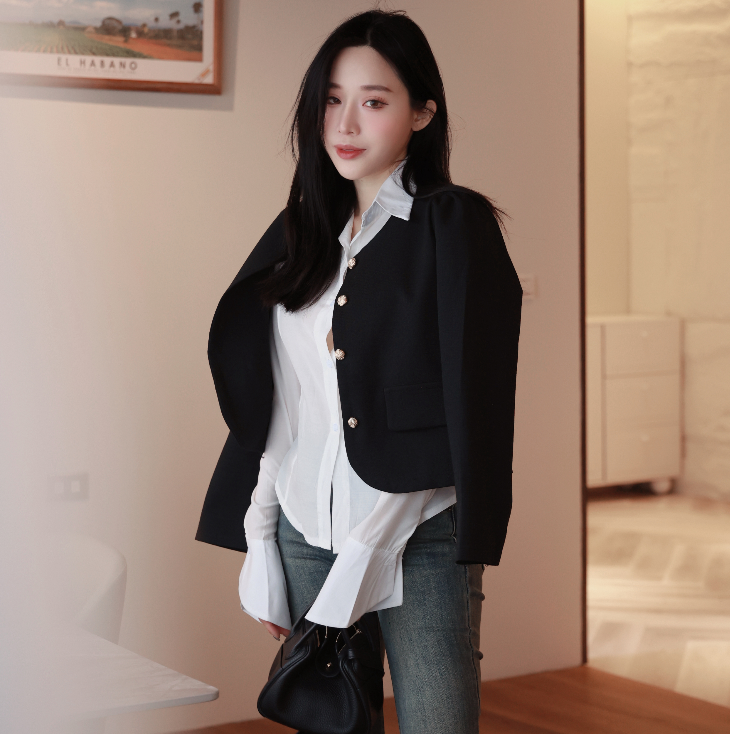 赫拉小姐 歐膩小香風金釦外套 小香風外套(現貨)