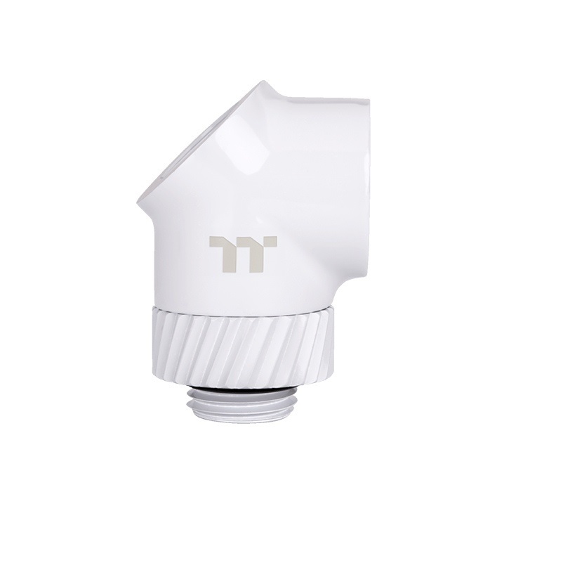 米特3C數位–曜越 Pacific SF G1/4 公對母45度與母90度 水冷延伸管 銀黑色/黑色/白色