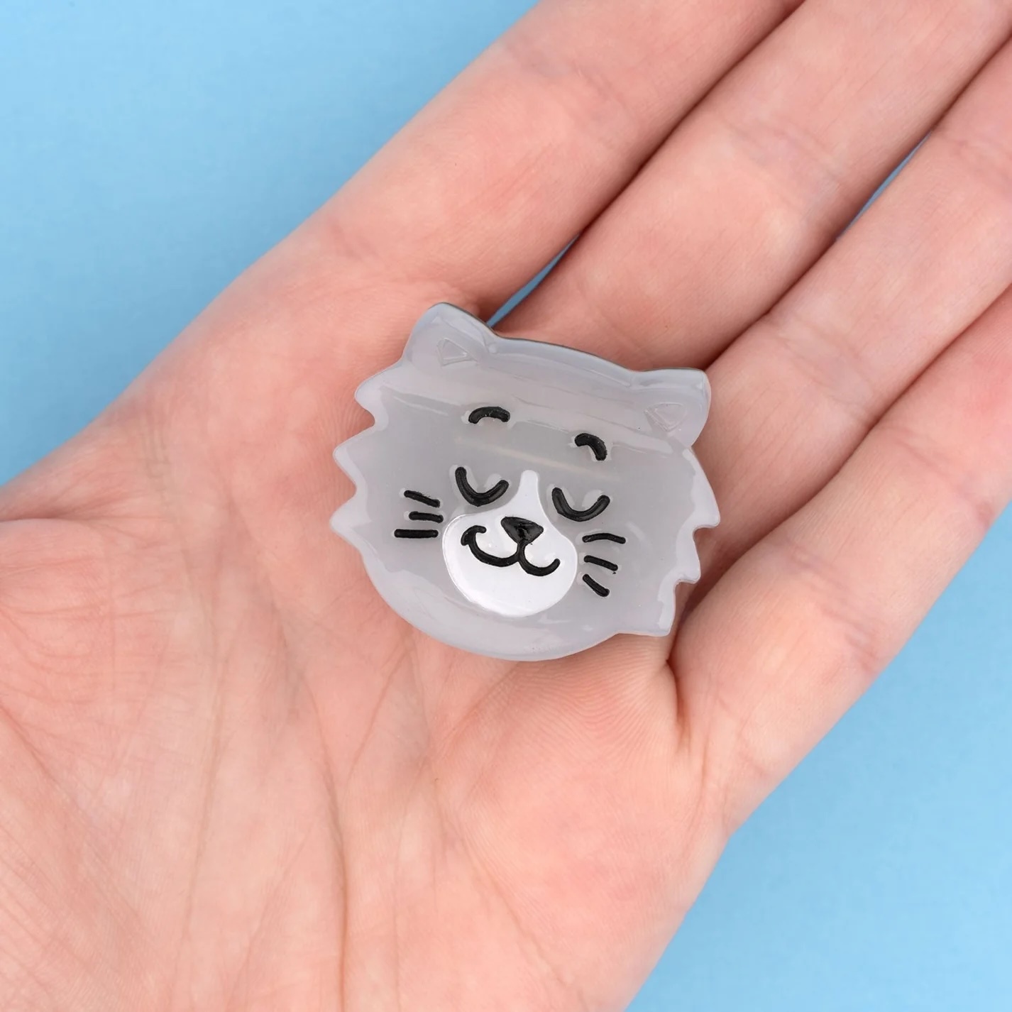 GRAY CAT MINI HAIR CLAW｜Coucou Suzette