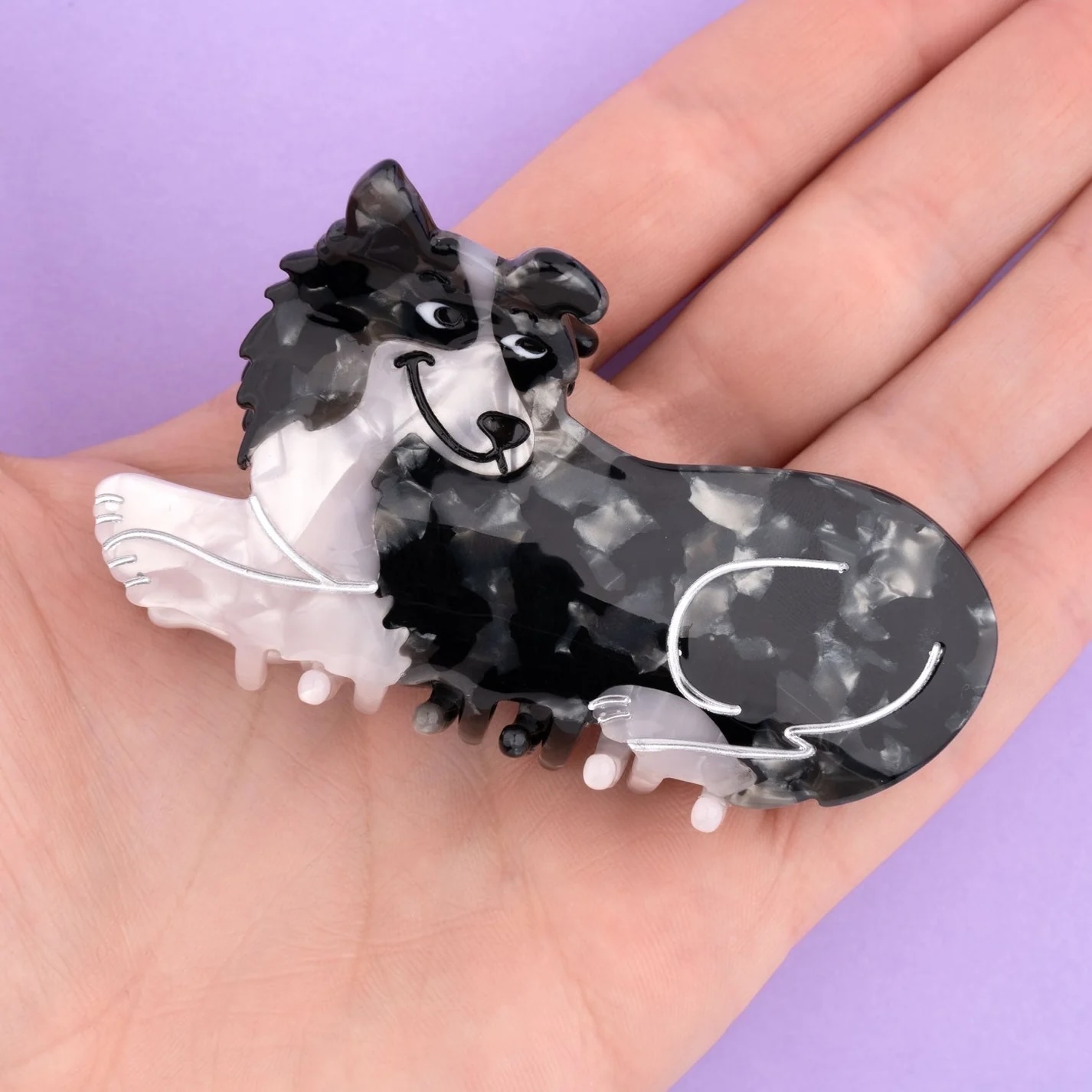 BORDER COLLIE HAIR CLAW｜Coucou Suzette