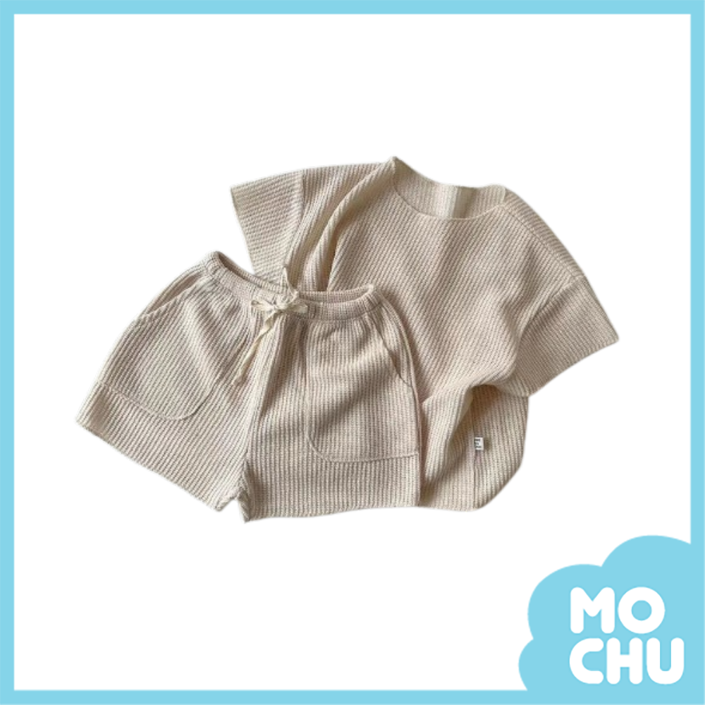 素色針織寬鬆套裝(四色）