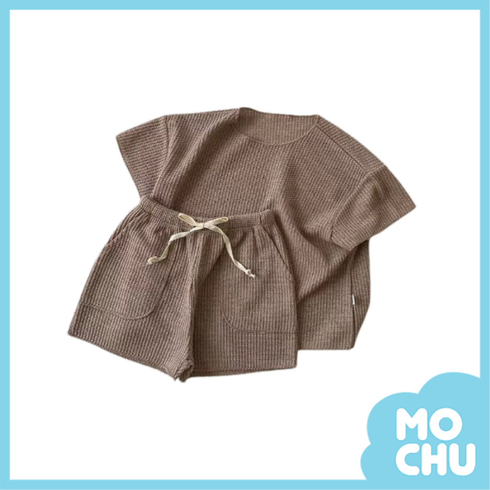 素色針織寬鬆套裝(四色）