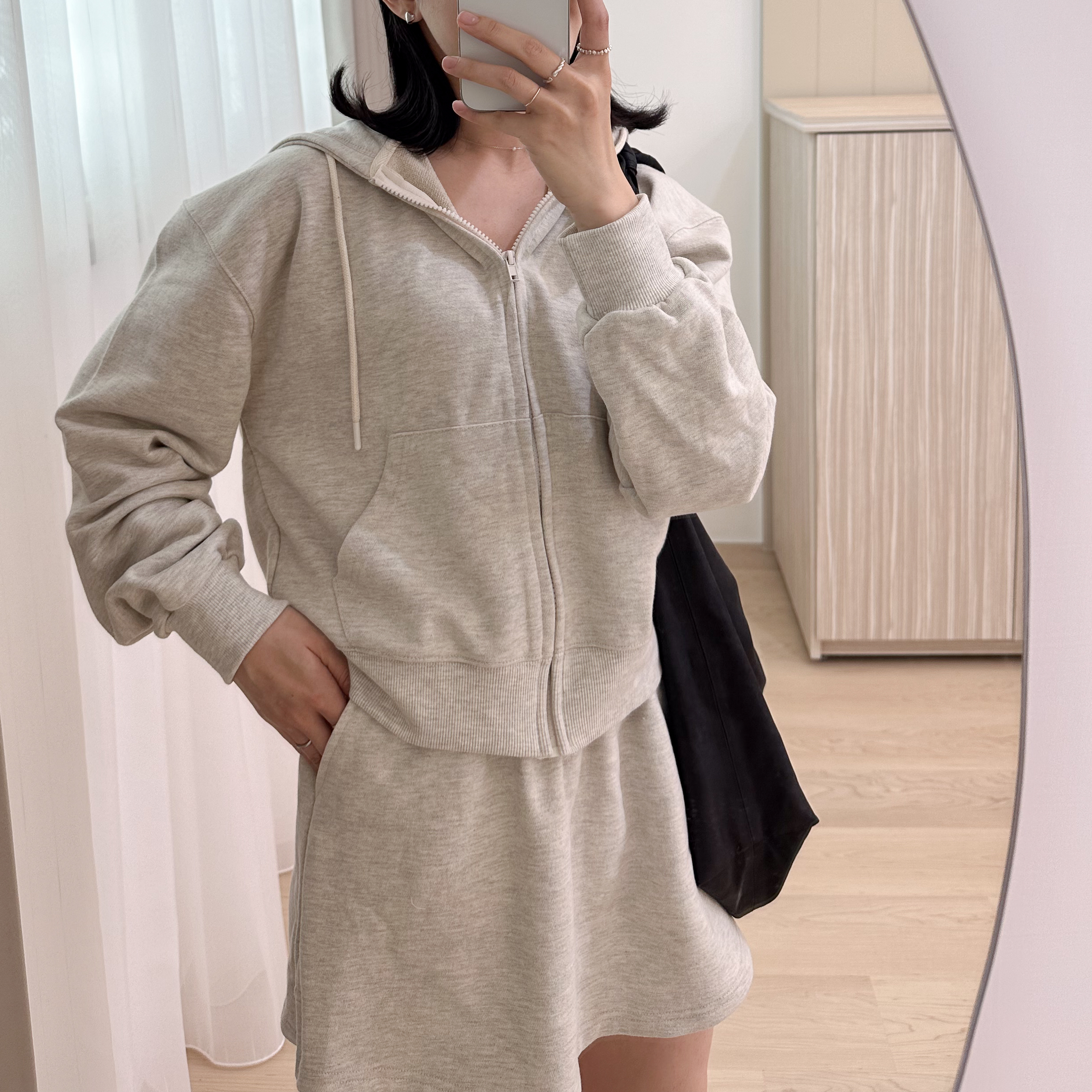 H1-10 休閒拉鍊連帽外(燕麥)