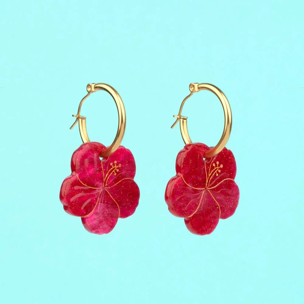 HIBISCUS EARRINGS｜Coucou Suzette