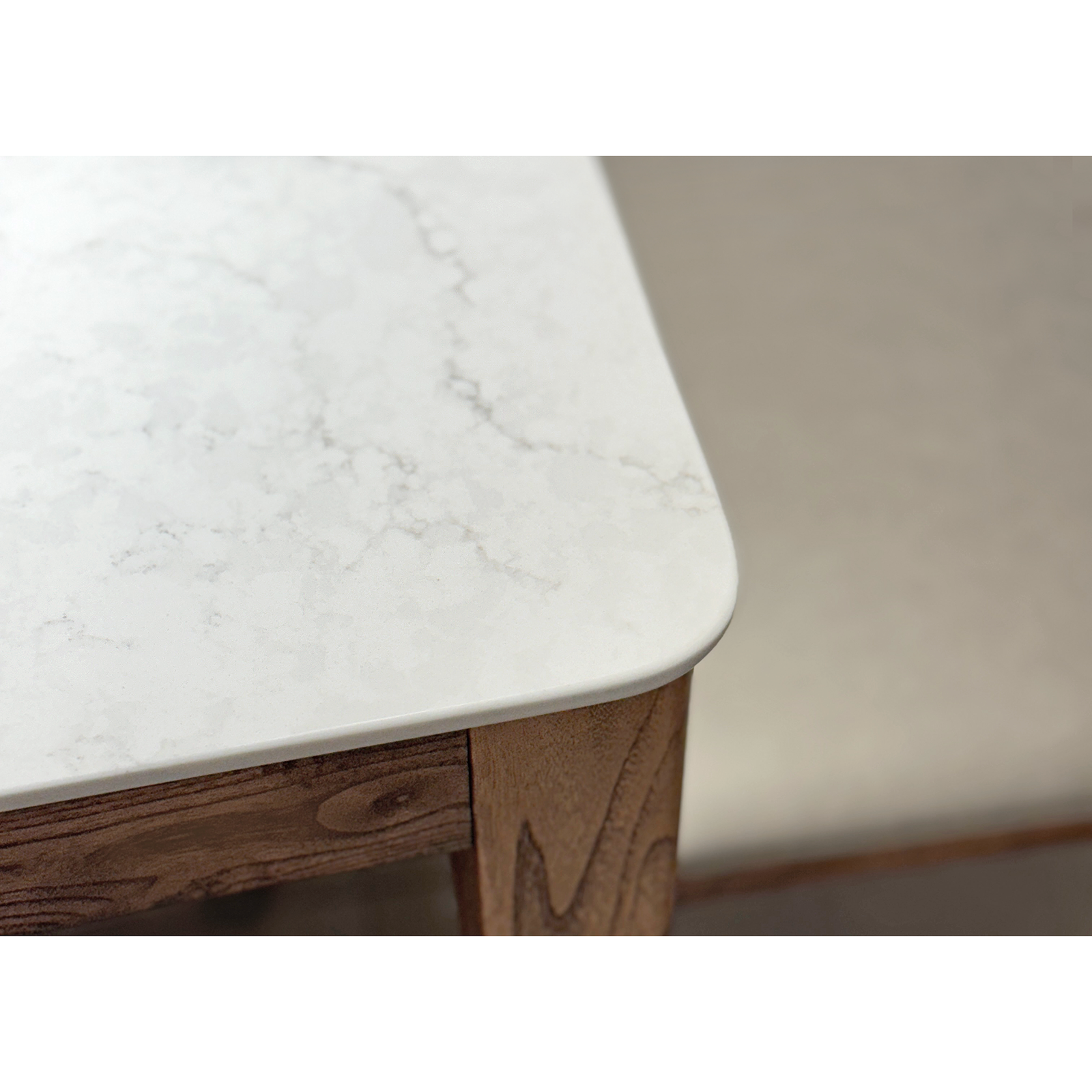 Dion 美胡色 ▪ 石英石餐桌140/160cm 〔DS241ASWC〕