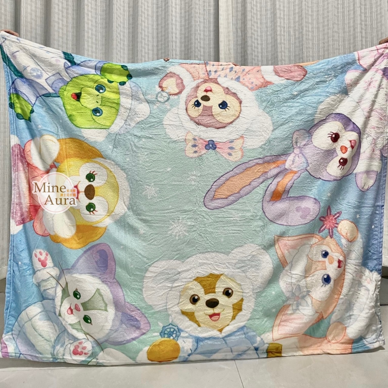 (特價現貨) 2023 冬日限定 達菲 Duffy 與好友們 圖案 毛毯 毯子 -香港迪士尼樂園